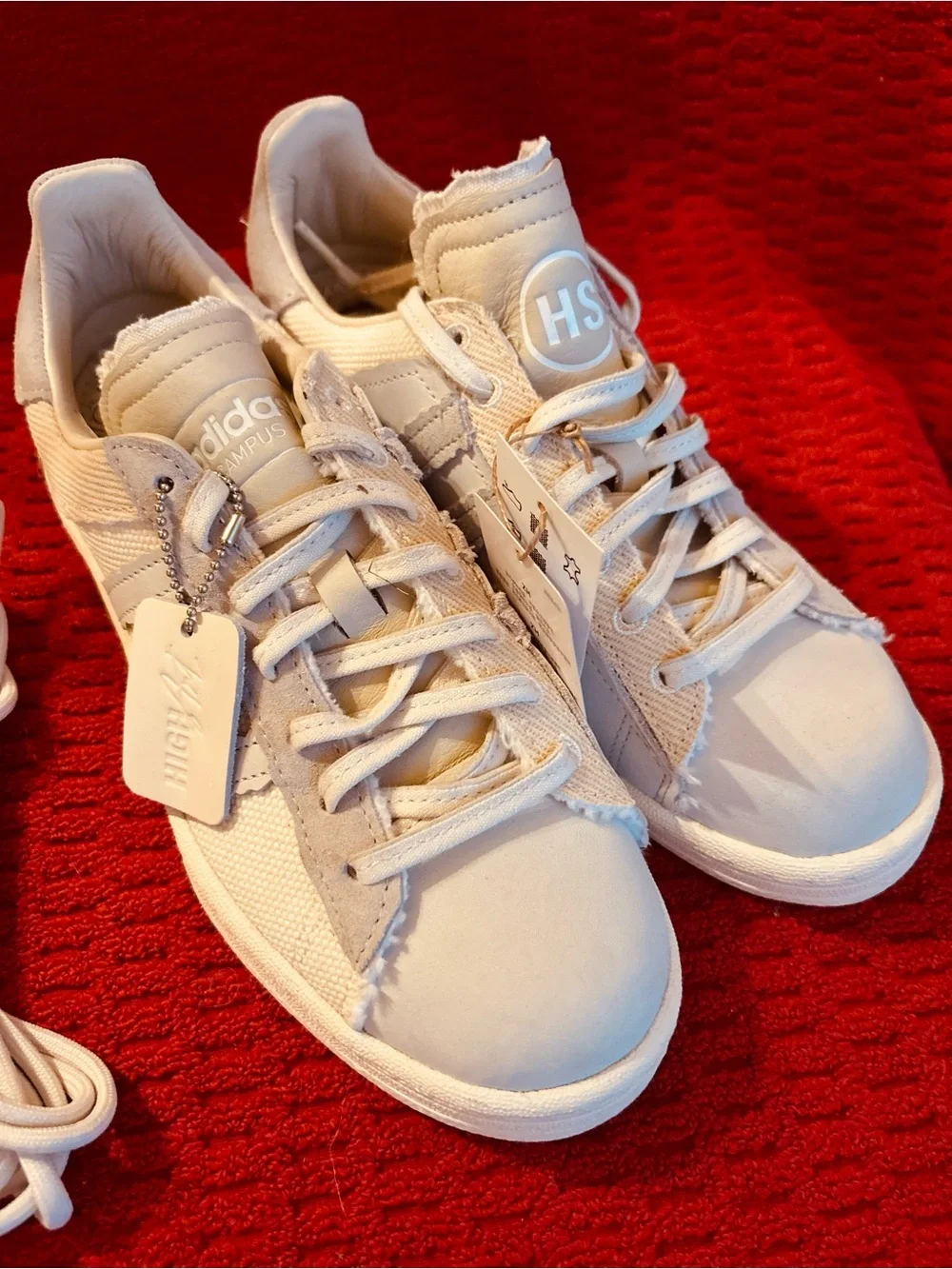 adidas Mens Cream/White Low-Top Sneakers